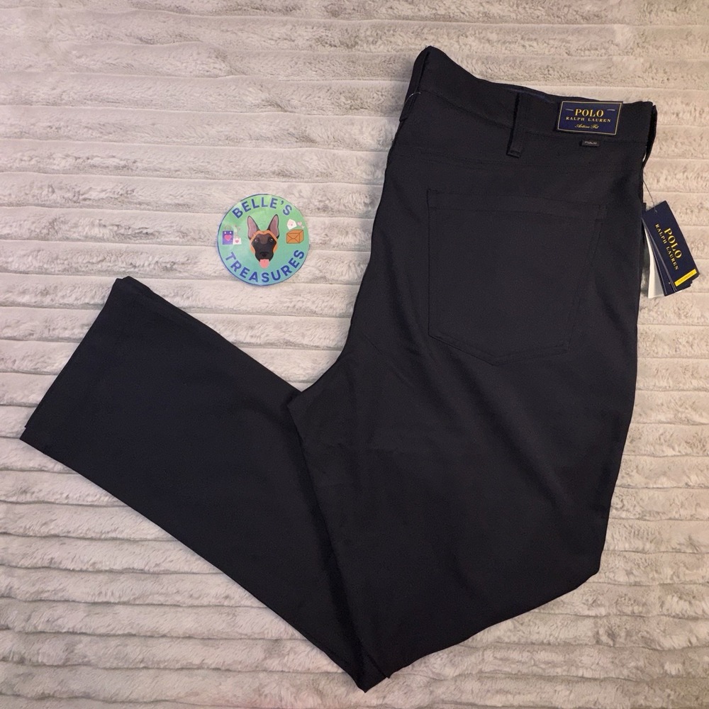Polo Ralph Lauren Pants Men's‎ 38x32 Active Fit Stretch Performance Navy Chino